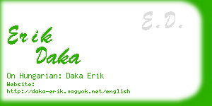 erik daka business card